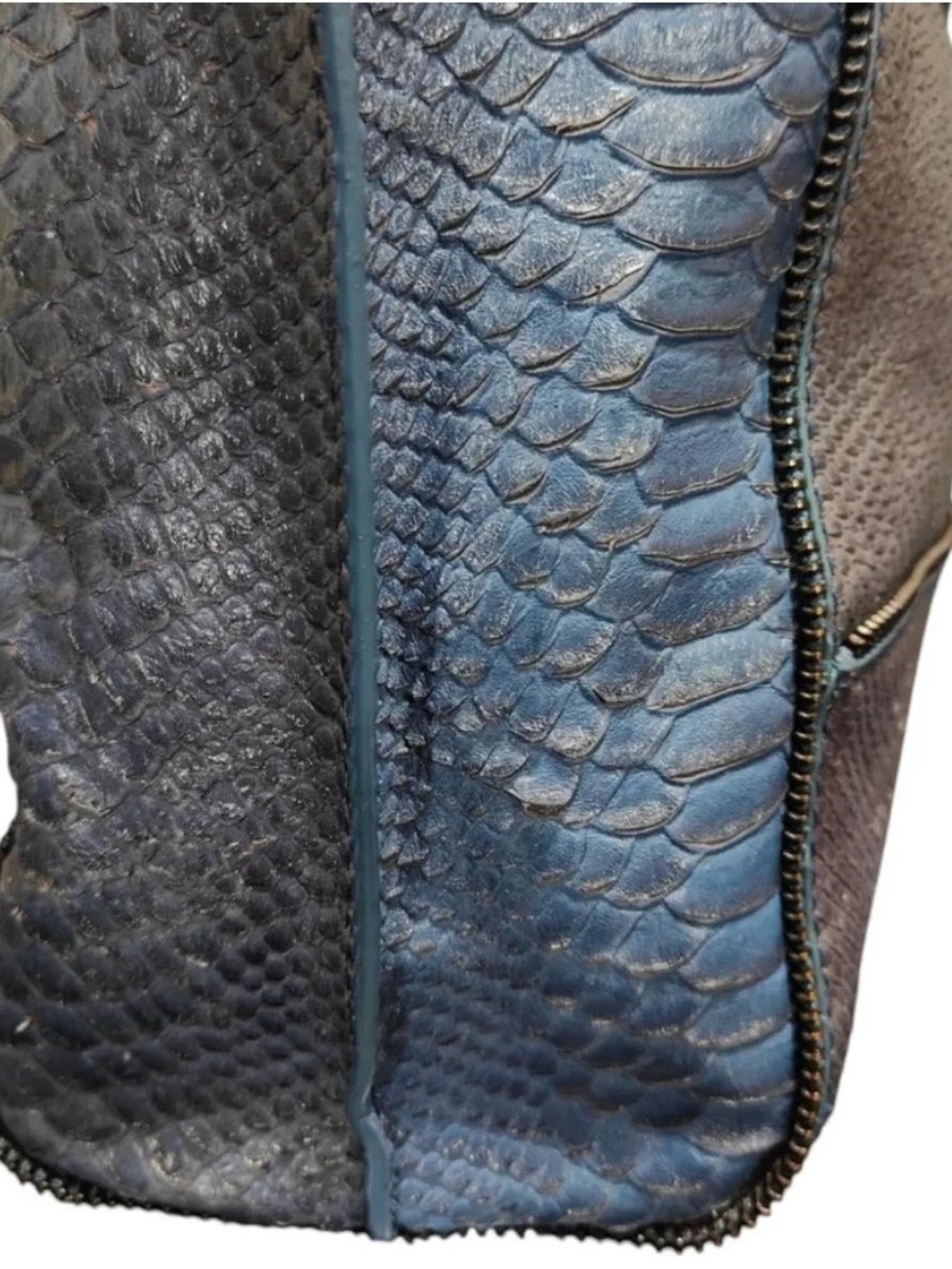 Botkier New York Soho Python Embossed Leather Tote Bag - Picture 3 of 12